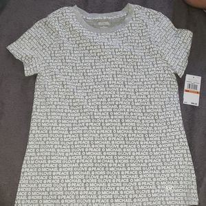 MICHAEL KORS Basics PEARL HEATHER TOP